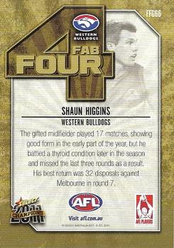 2011 Select AFL Champions - Fab Four Gold #FFG66 Shaun Higgins Back